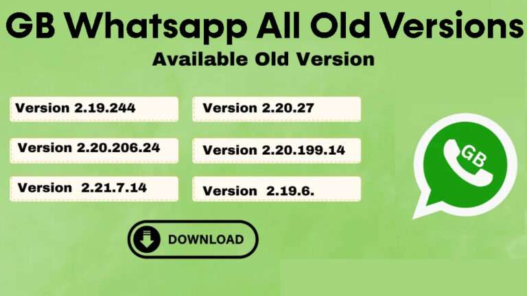 GB WhatsApp Download Old Version for Android (All versions)